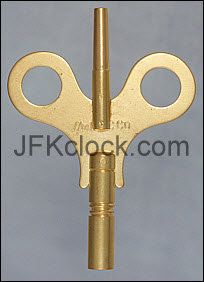 A brass, wing-style, double-ended Gilbert  key