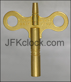Waterbury Antique Clock Key size 6/4 Brass Double End Key New 