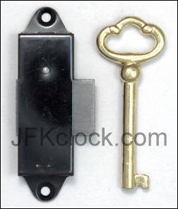 New Lock and Key for Grandfather Clock Door; Style #1
